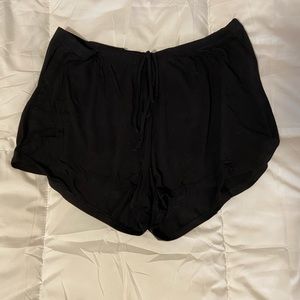 black soft shorts